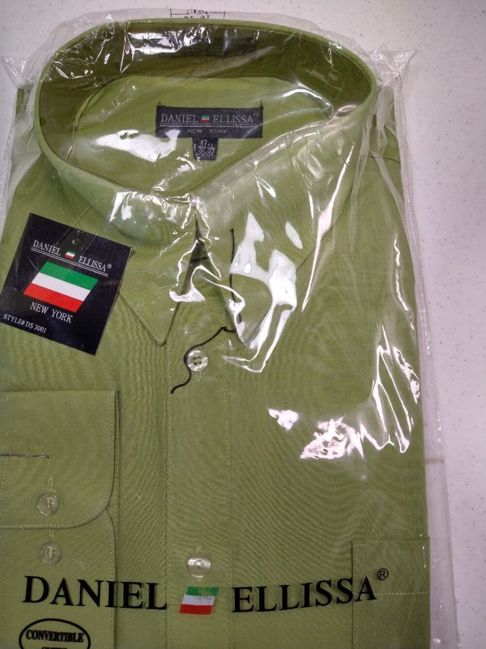 Mens Dress Shirt Daniel Ellissa New York 36-37 Brand New